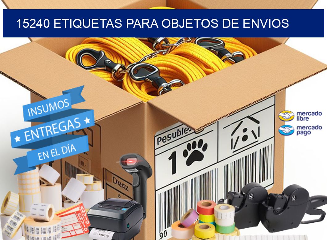 15240 etiquetas para objetos de envios