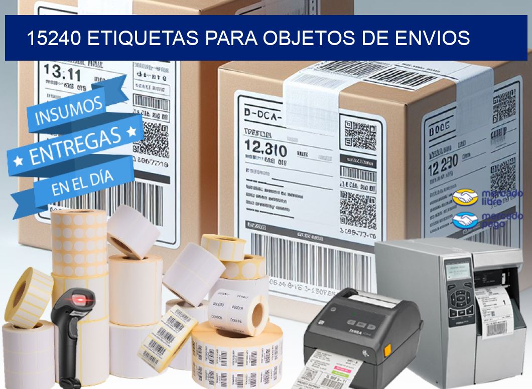 15240 etiquetas para objetos de envios