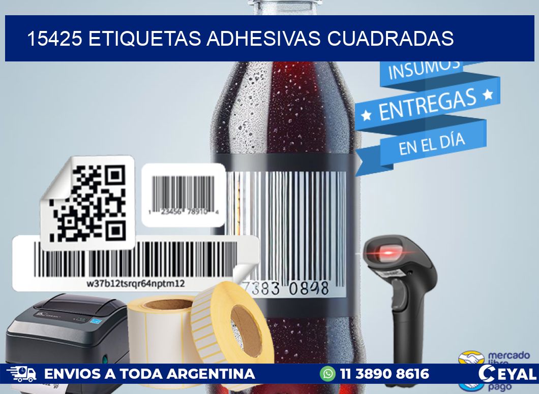 15425 ETIQUETAS ADHESIVAS CUADRADAS