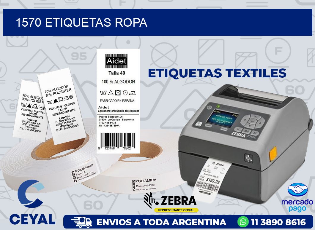 1570 ETIQUETAS ROPA