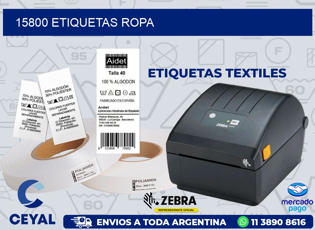 15800 ETIQUETAS ROPA