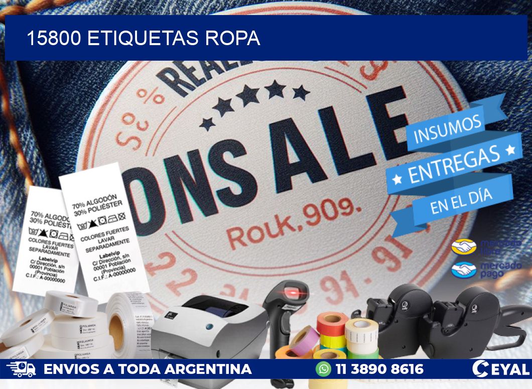 15800 ETIQUETAS ROPA