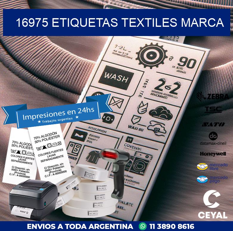 16975 ETIQUETAS TEXTILES MARCA