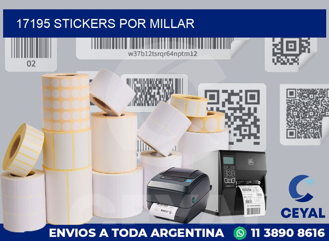 17195 STICKERS POR MILLAR