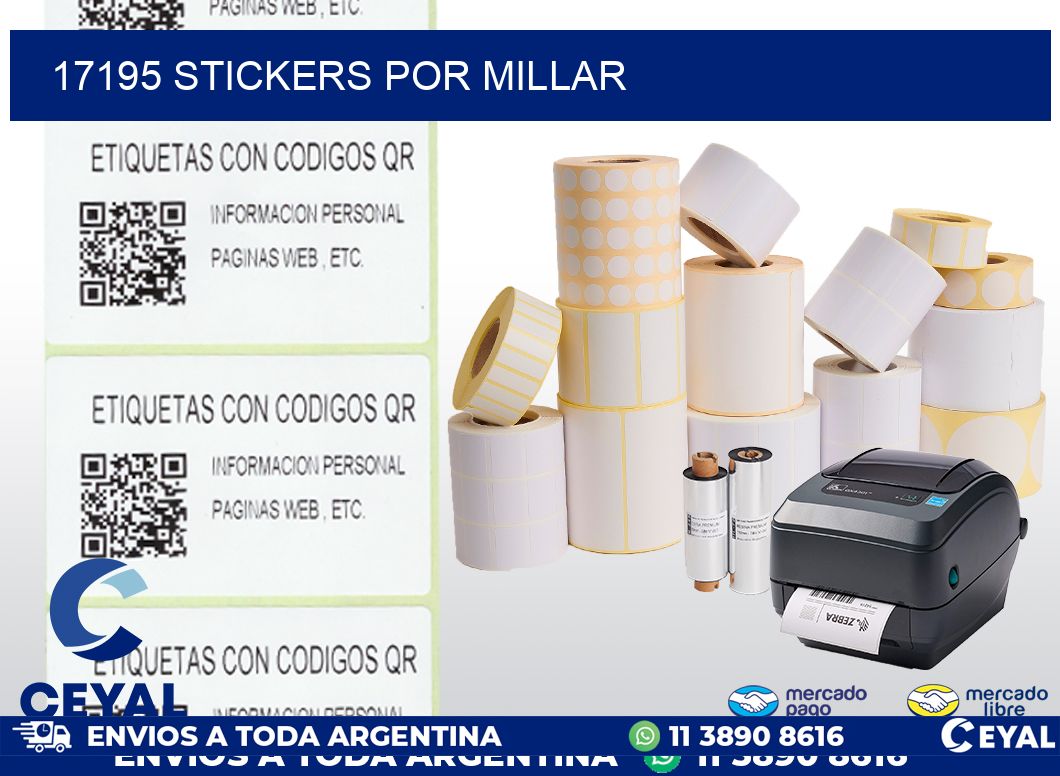 17195 STICKERS POR MILLAR