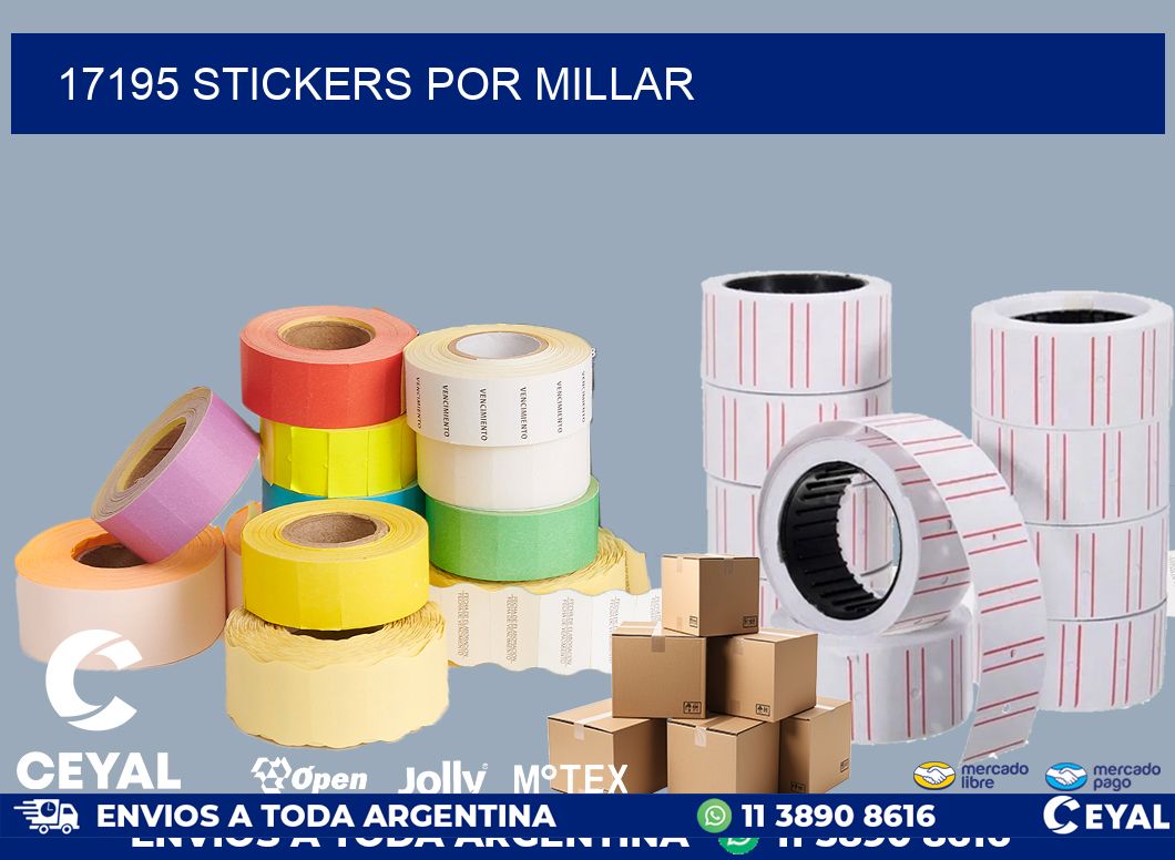 17195 STICKERS POR MILLAR