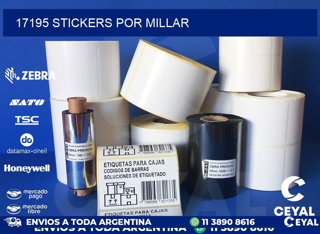 17195 STICKERS POR MILLAR