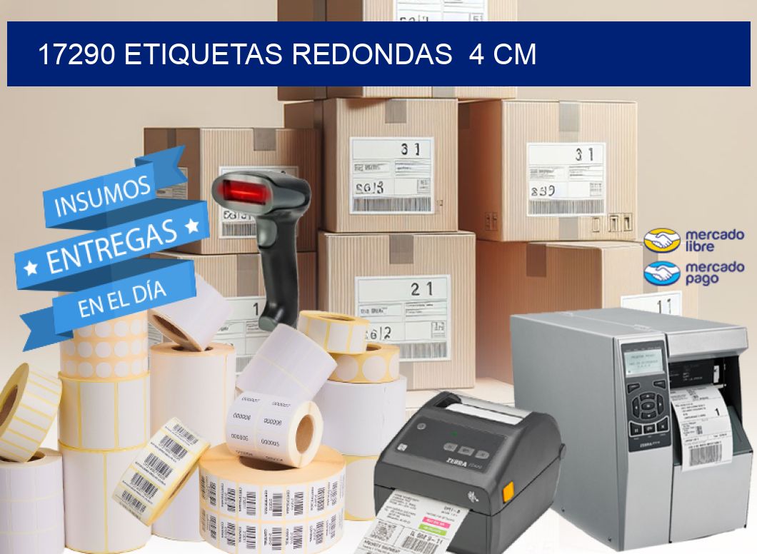 17290 ETIQUETAS REDONDAS  4 CM