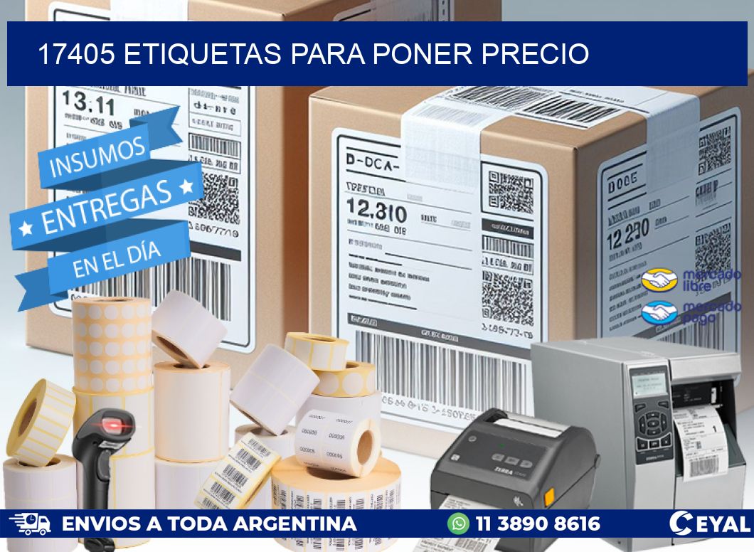 17405 ETIQUETAS PARA PONER PRECIO