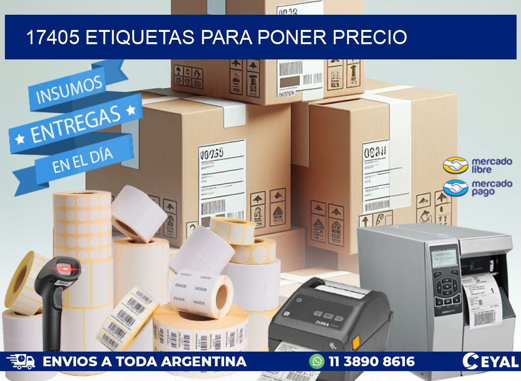 17405 ETIQUETAS PARA PONER PRECIO