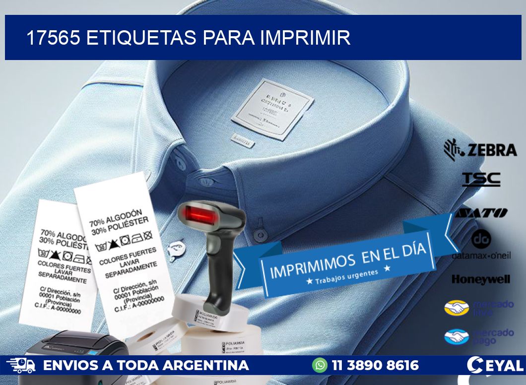 17565 ETIQUETAS PARA IMPRIMIR