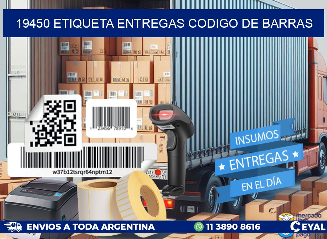 19450 etiqueta entregas codigo de barras