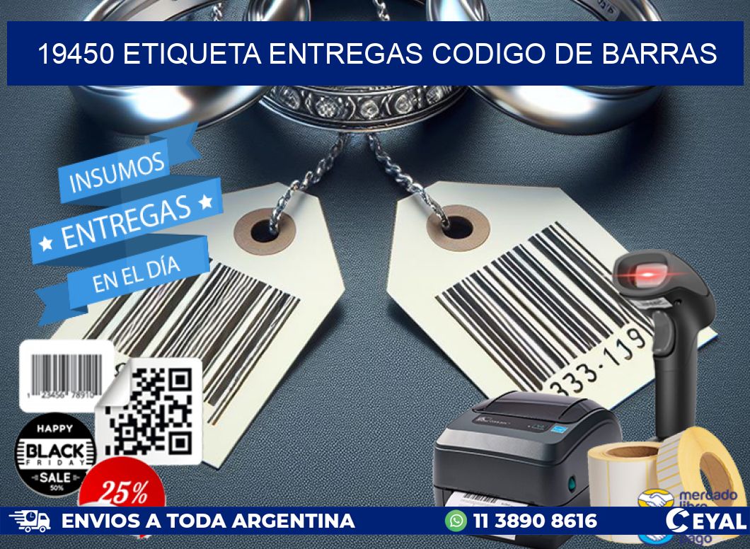 19450 etiqueta entregas codigo de barras