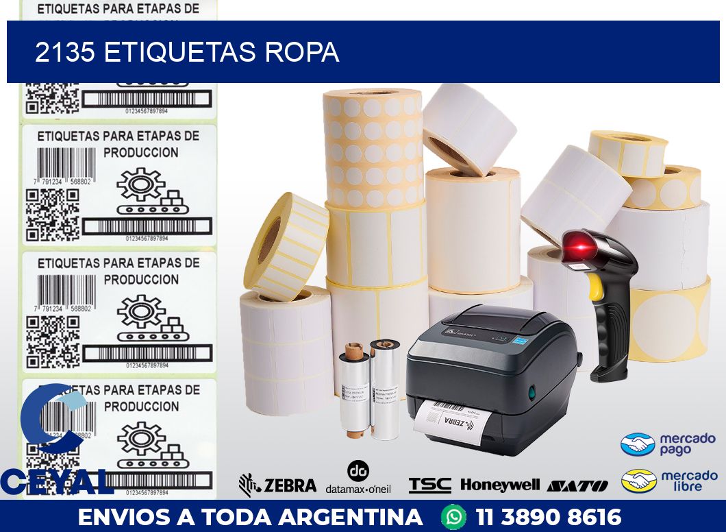 2135 ETIQUETAS ROPA