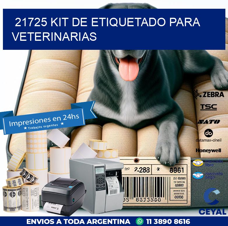 21725 KIT DE ETIQUETADO PARA VETERINARIAS