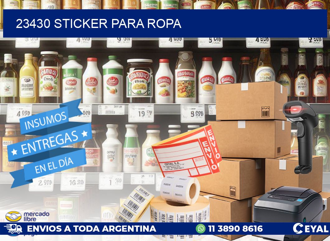 23430 STICKER PARA ROPA