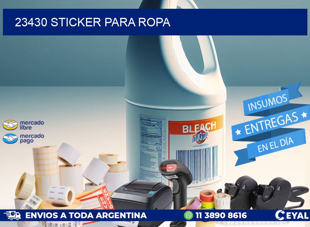 23430 STICKER PARA ROPA