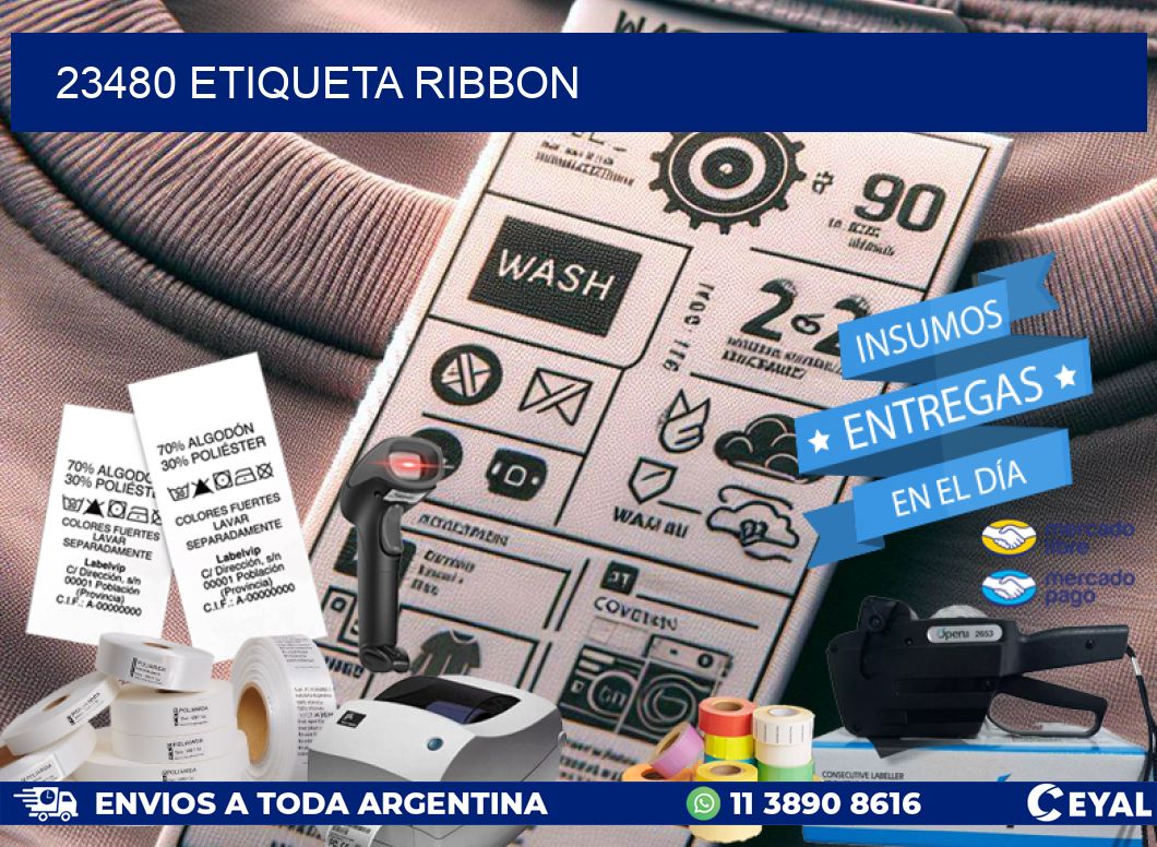 23480 etiqueta ribbon