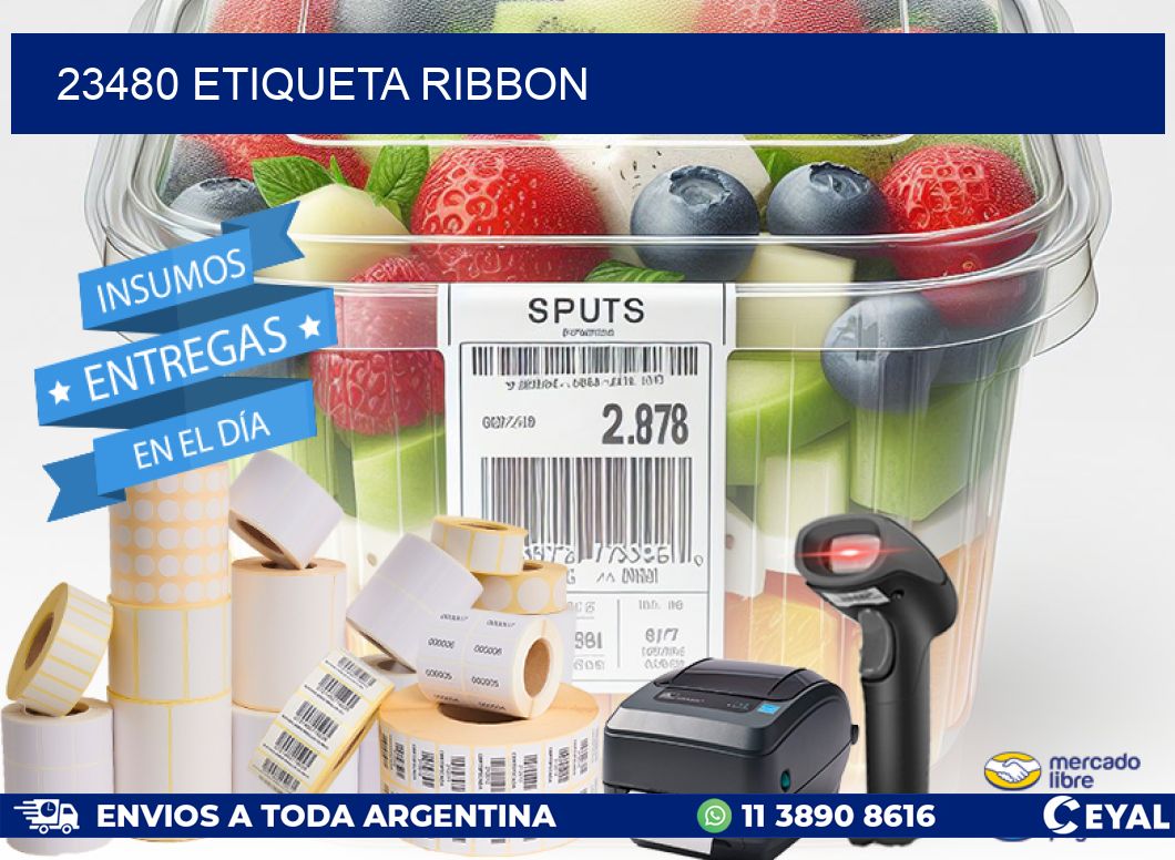 23480 etiqueta ribbon