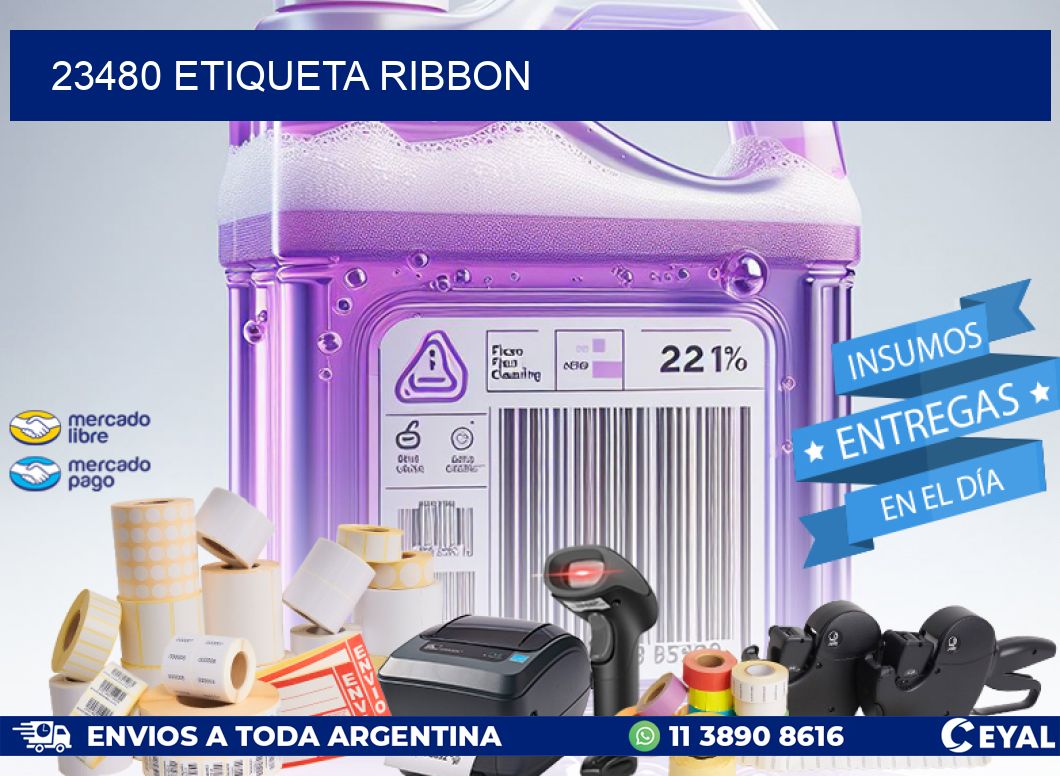 23480 etiqueta ribbon