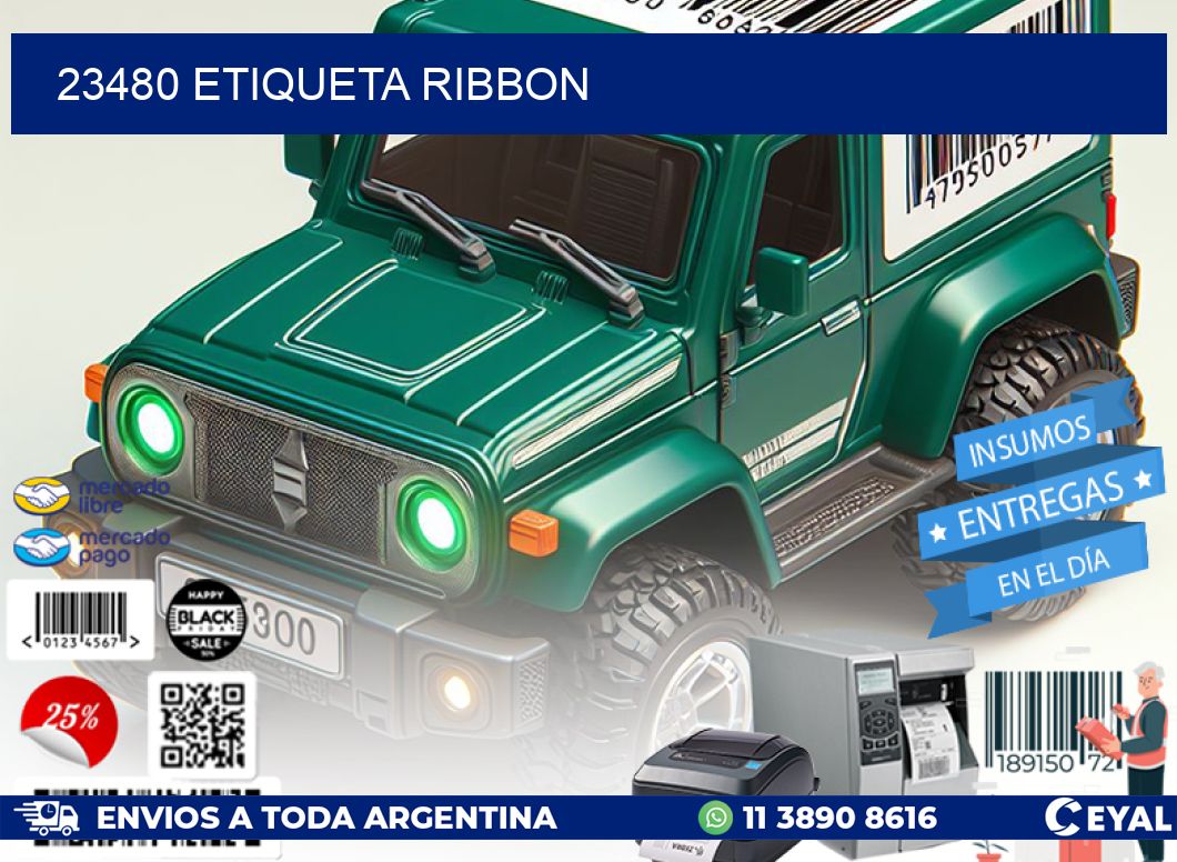 23480 etiqueta ribbon