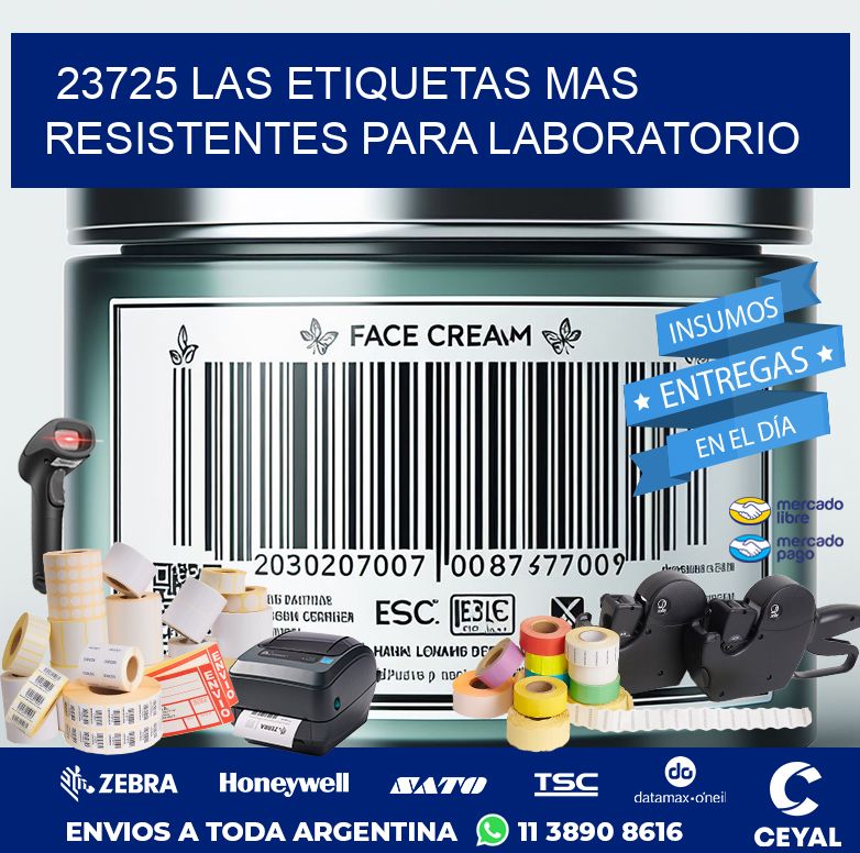 23725 LAS ETIQUETAS MAS RESISTENTES PARA LABORATORIO
