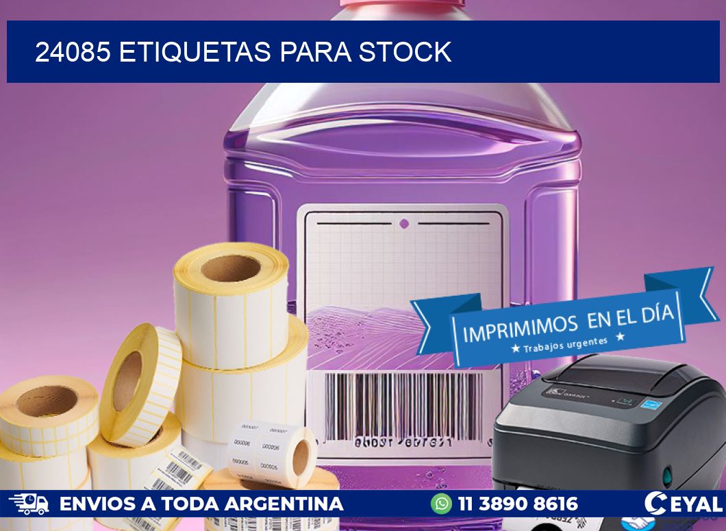 24085 ETIQUETAS PARA STOCK