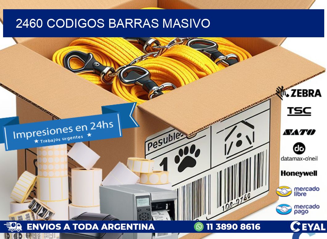 2460 CODIGOS BARRAS MASIVO