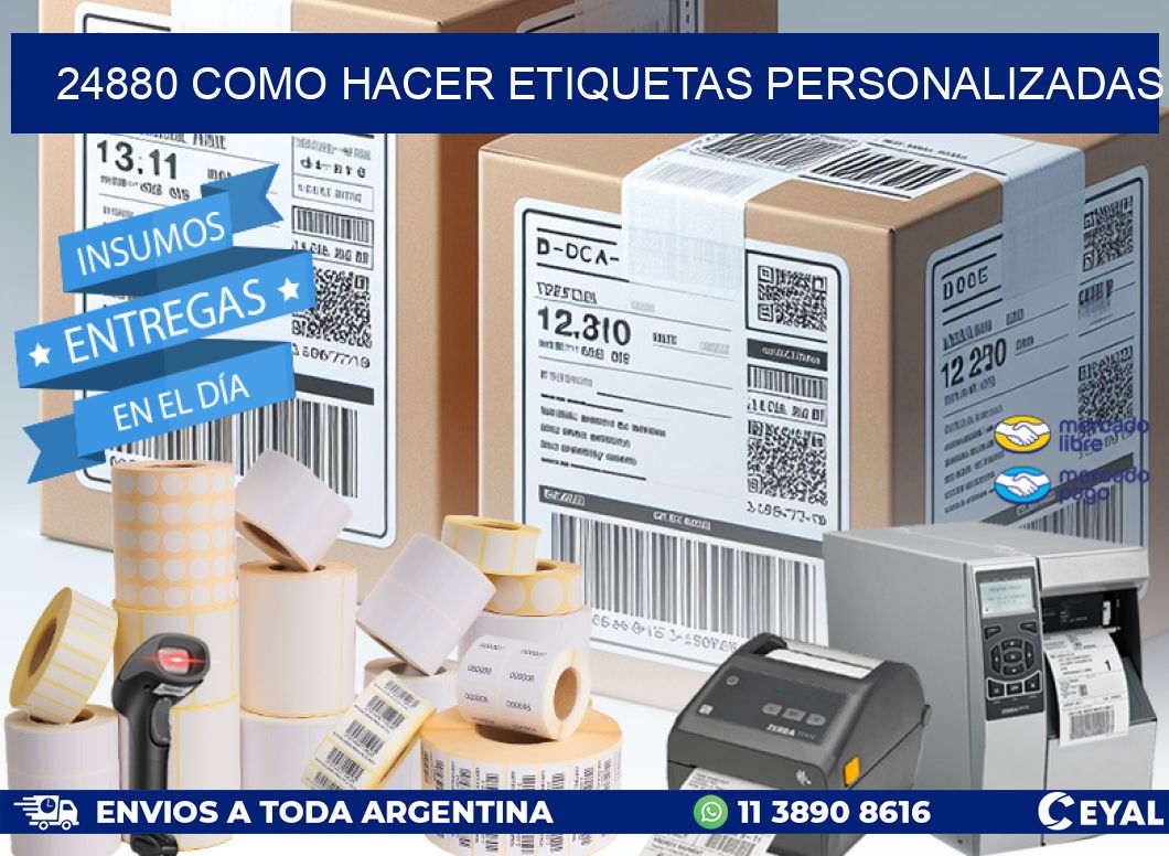 24880 como hacer etiquetas personalizadas