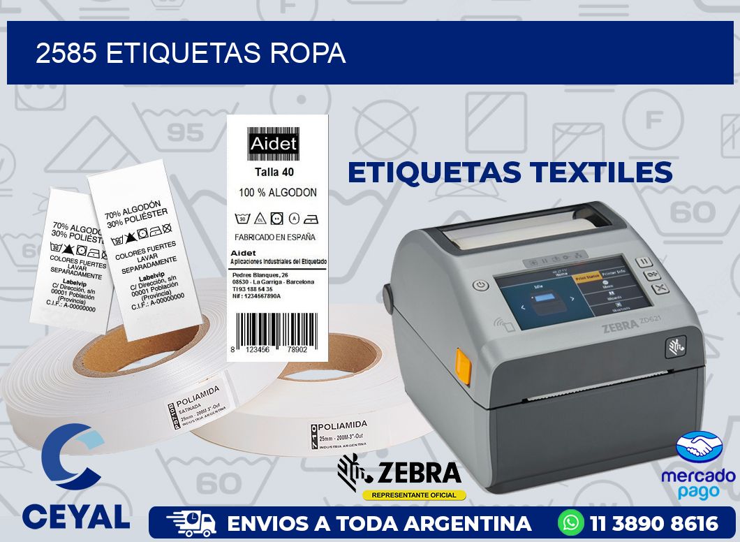 2585 ETIQUETAS ROPA