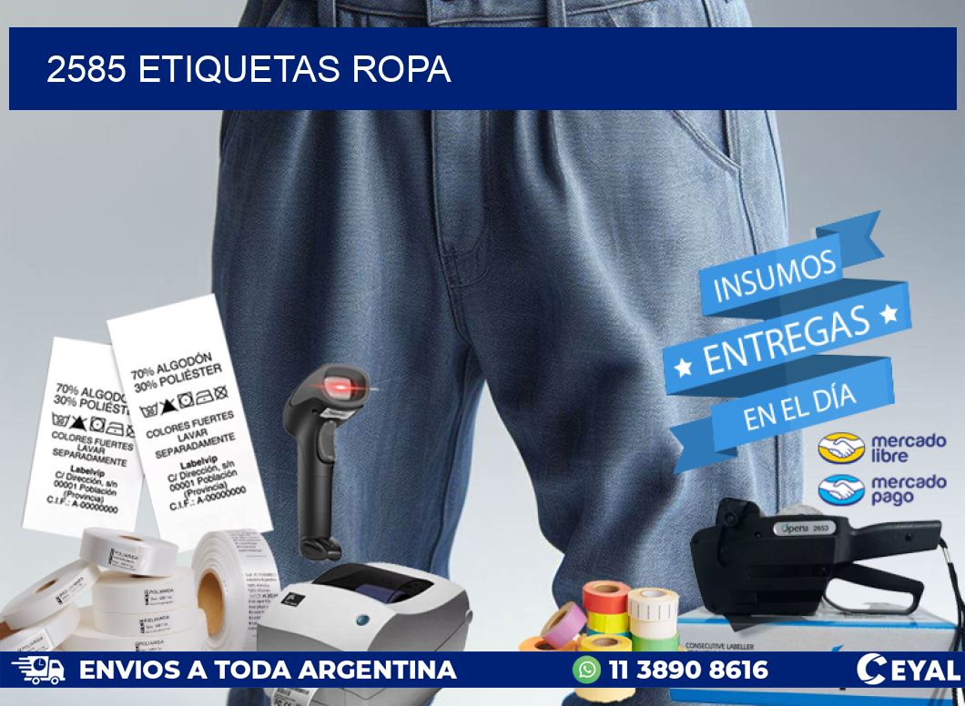 2585 ETIQUETAS ROPA