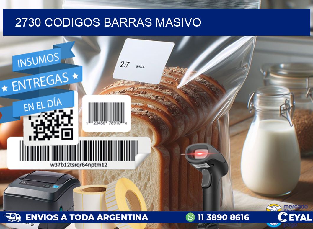 2730 CODIGOS BARRAS MASIVO