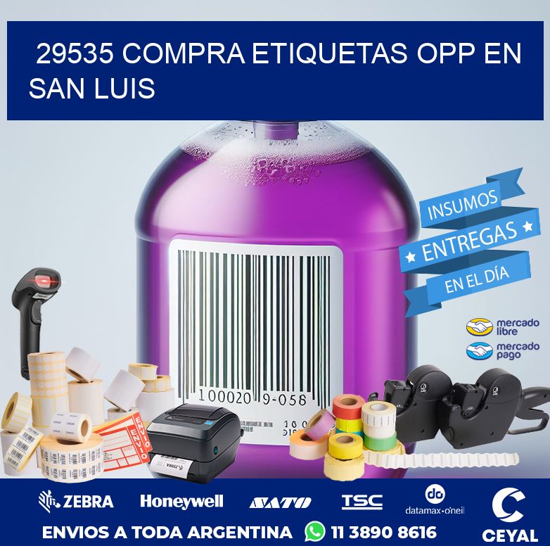 29535 COMPRA ETIQUETAS OPP EN SAN LUIS