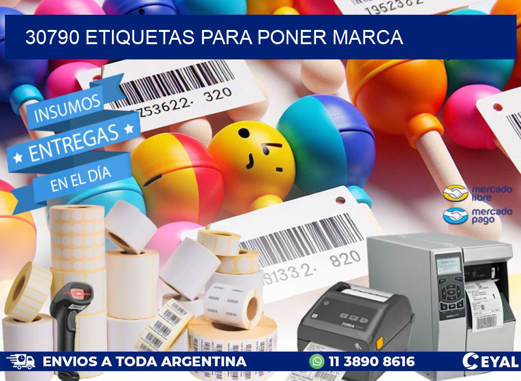 30790 ETIQUETAS PARA PONER MARCA