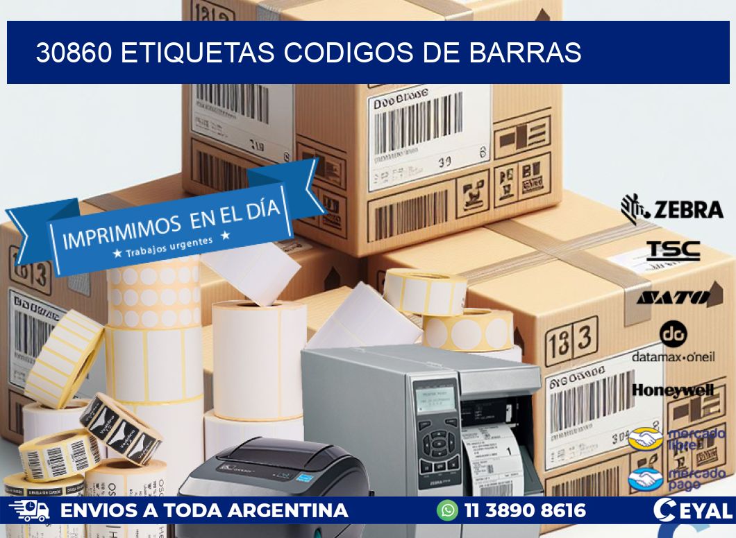 30860 etiquetas codigos de barras