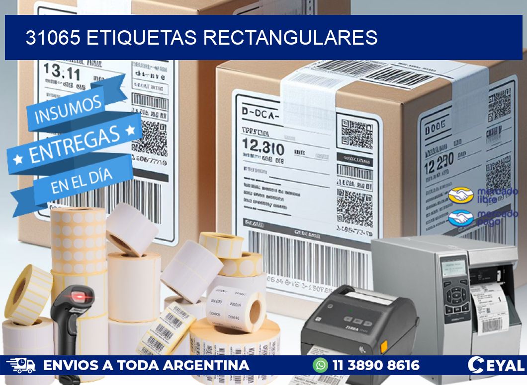 31065 etiquetas rectangulares