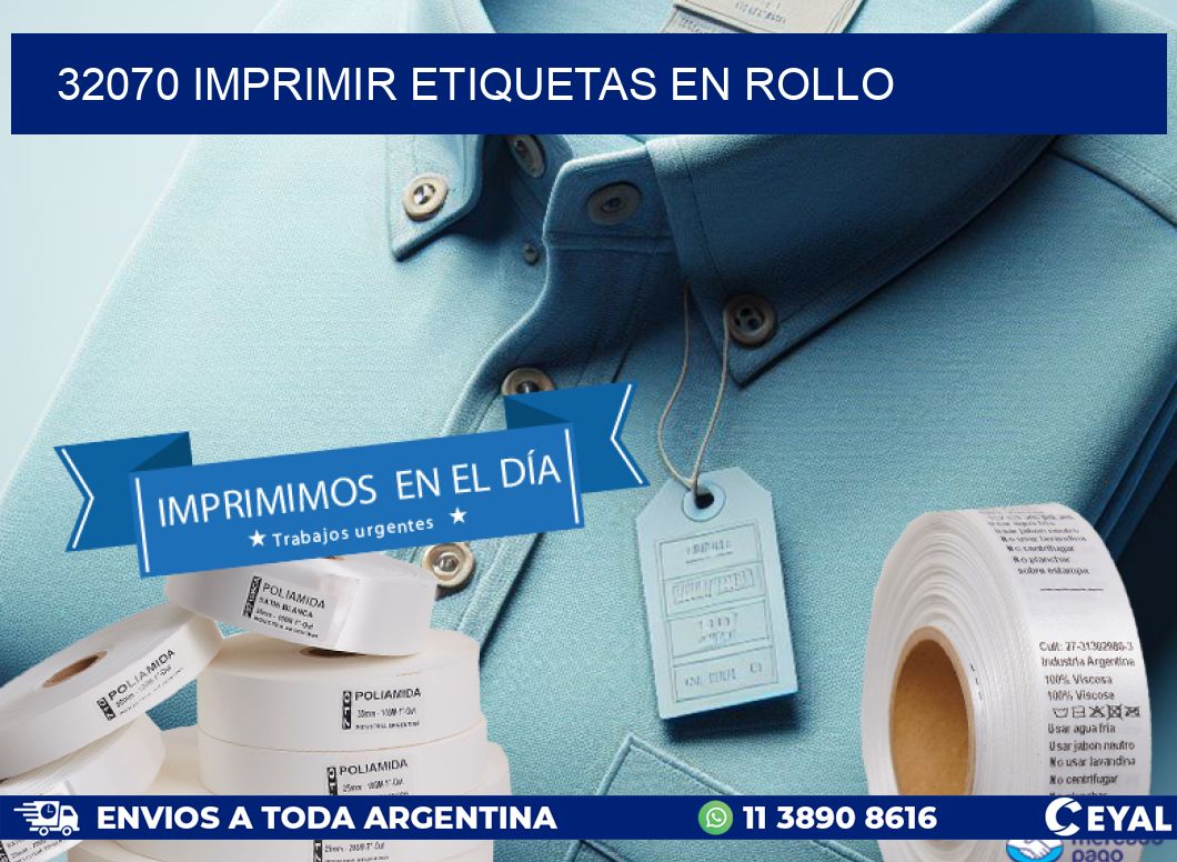 32070 imprimir etiquetas en rollo
