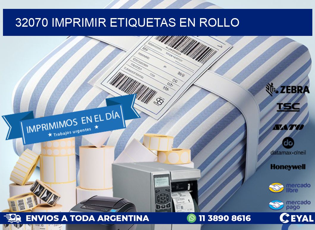 32070 imprimir etiquetas en rollo