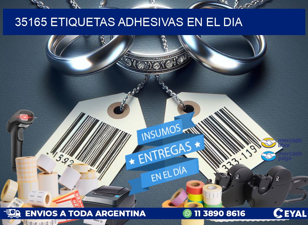 35165 Etiquetas adhesivas en el dia