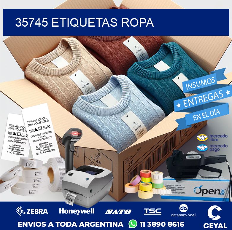 35745 ETIQUETAS ROPA