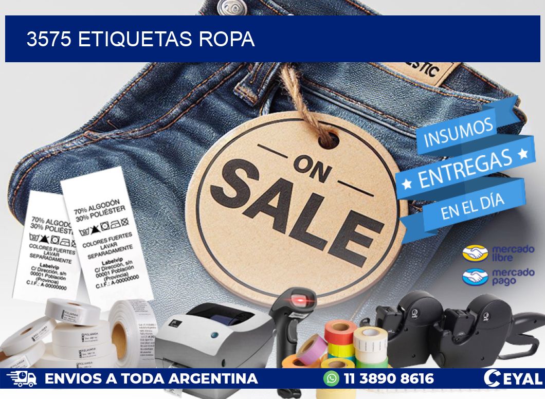 3575 ETIQUETAS ROPA