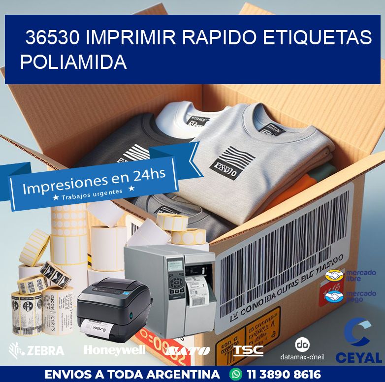 36530 IMPRIMIR RAPIDO ETIQUETAS POLIAMIDA
