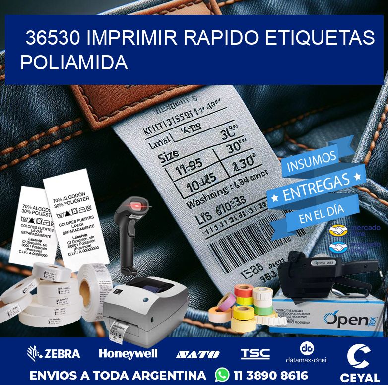 36530 IMPRIMIR RAPIDO ETIQUETAS POLIAMIDA