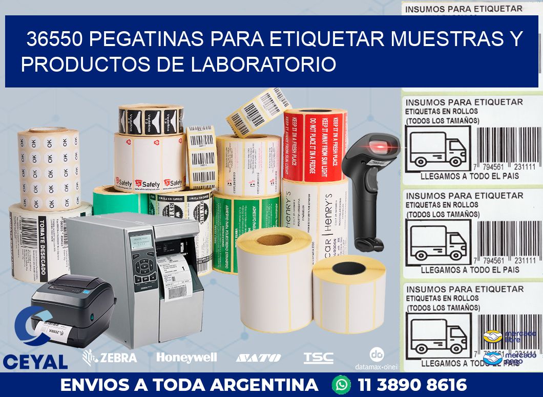 36550 PEGATINAS PARA ETIQUETAR MUESTRAS Y PRODUCTOS DE LABORATORIO