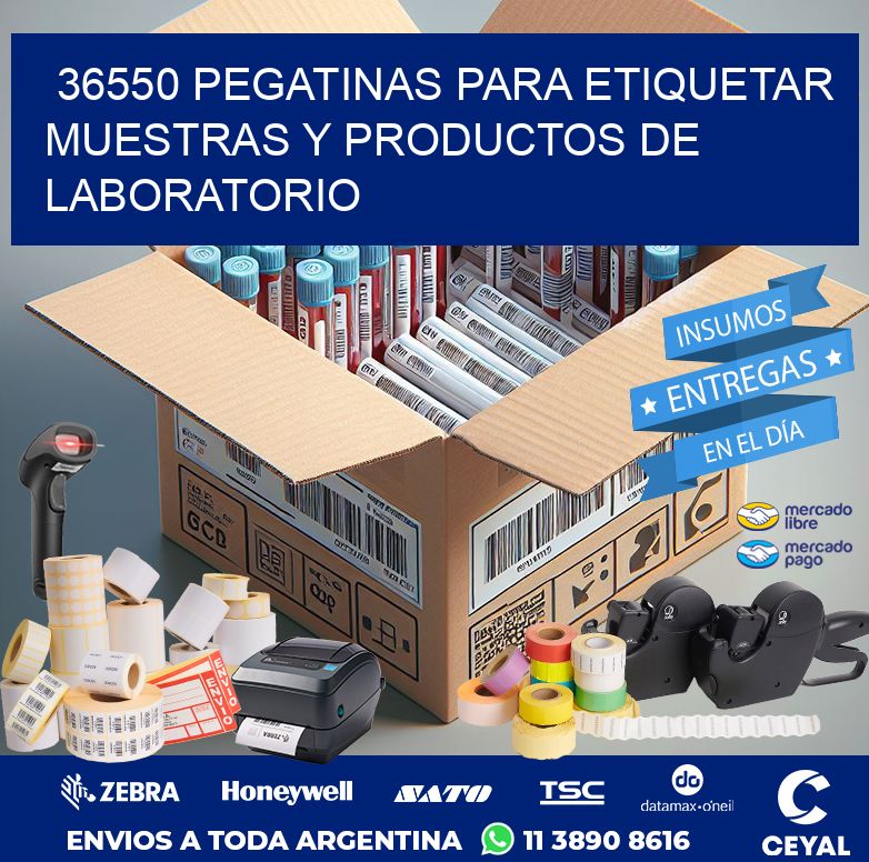 36550 PEGATINAS PARA ETIQUETAR MUESTRAS Y PRODUCTOS DE LABORATORIO