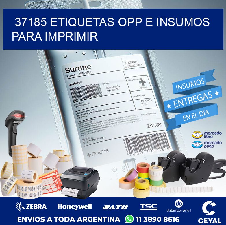 37185 ETIQUETAS OPP E INSUMOS PARA IMPRIMIR