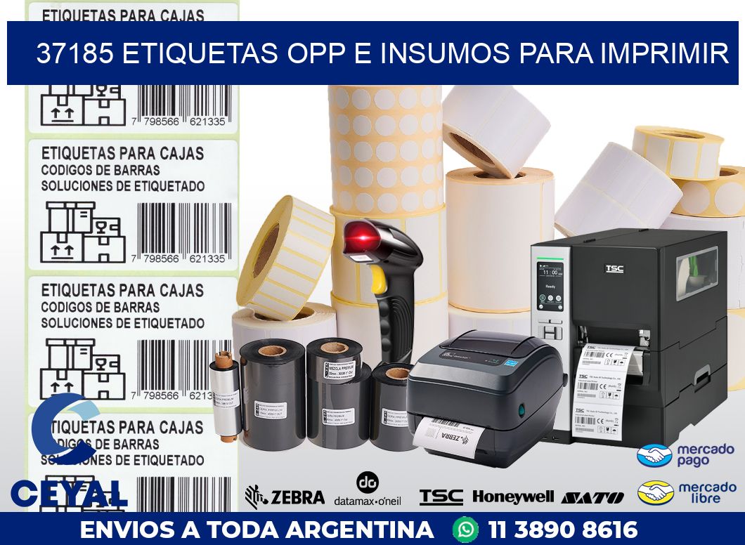 37185 ETIQUETAS OPP E INSUMOS PARA IMPRIMIR