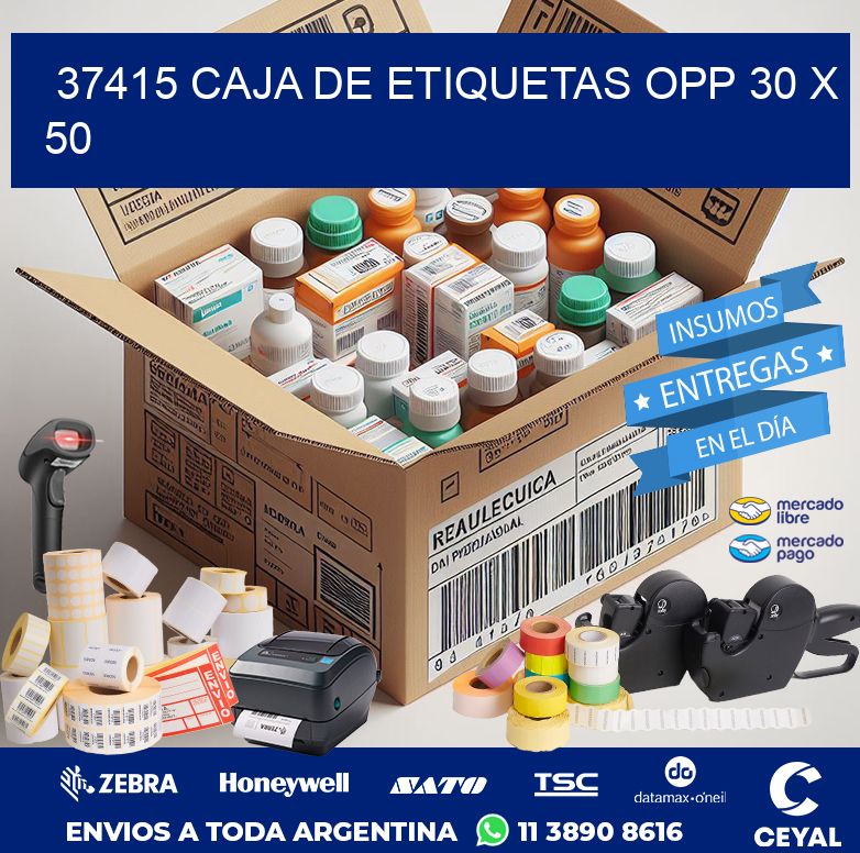 37415 CAJA DE ETIQUETAS OPP 30 X 50