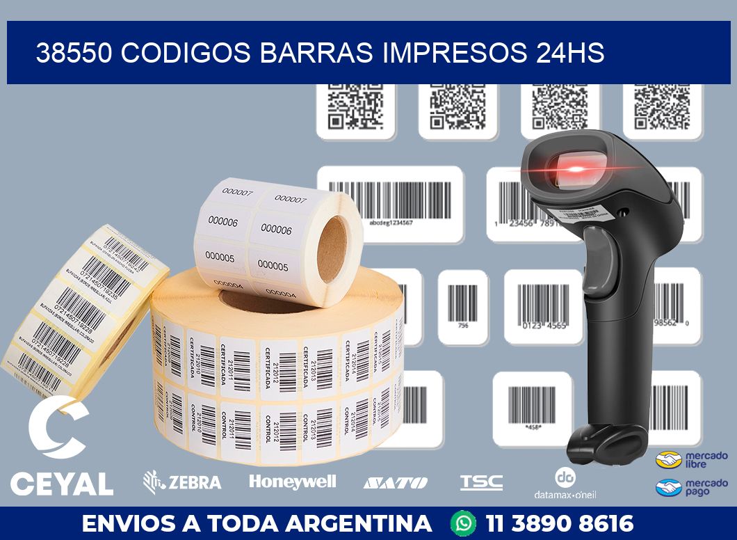 38550 codigos barras impresos 24hs