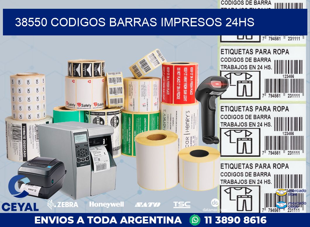 38550 codigos barras impresos 24hs